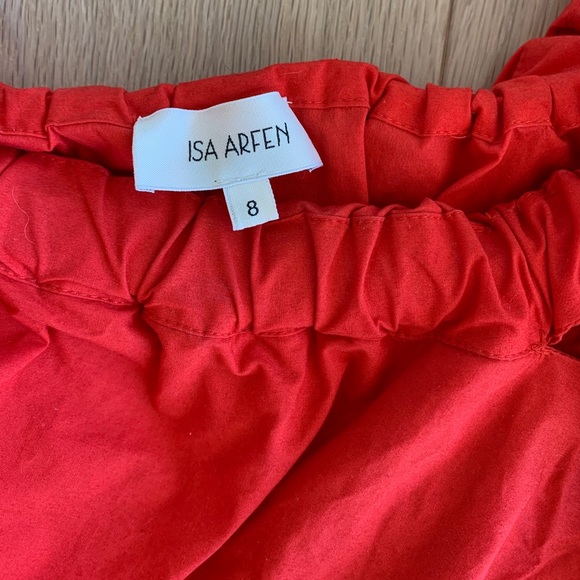 Isa Arfen Womens Cotton Off Shoulder Tie Detail - Picture 5 of 5